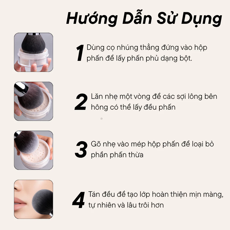  Cọ Phủ Phấn BH Cosmetics Powder Brush BH928